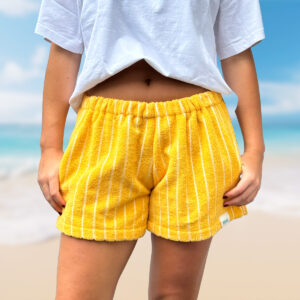 Shore Shorts Yellow Pin Stripe