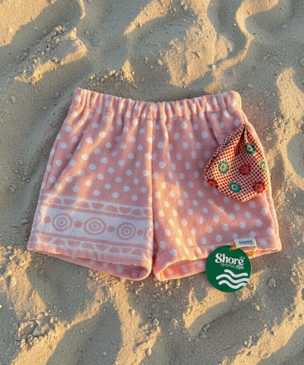 XS SS Pink White Polka Burst PKT Right Odd Let Pattern