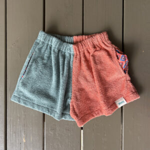 Shore Shorts Girls Block Colours Duck Egg/Guava (Sml)