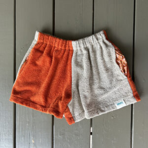 Shore Shorts Girls Block Colours Rust/Sand (Sml)