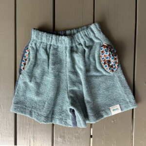 Boys Shore Shorts Col Block Duck Egg front - Slate/Duck Egg back (XS)